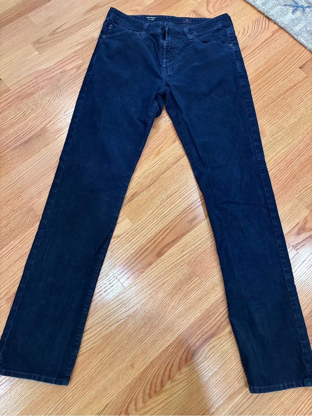 Ag Adriano Goldschmied Men's Navy Corduroy Pants